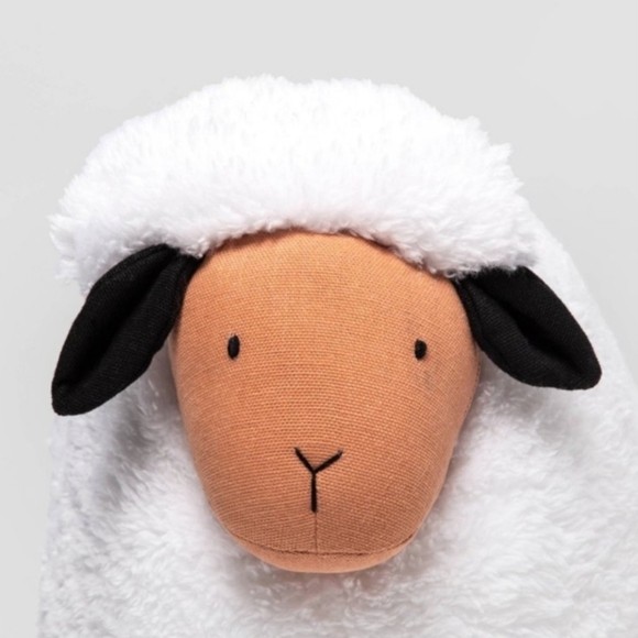 Pillowfort Sheep Lamb Figural Plush Pillow Pal Stuffed Animal Striped 17×13" EUC - Picture 3 of 8